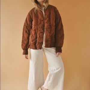 Burgundy quilted army liner vintage